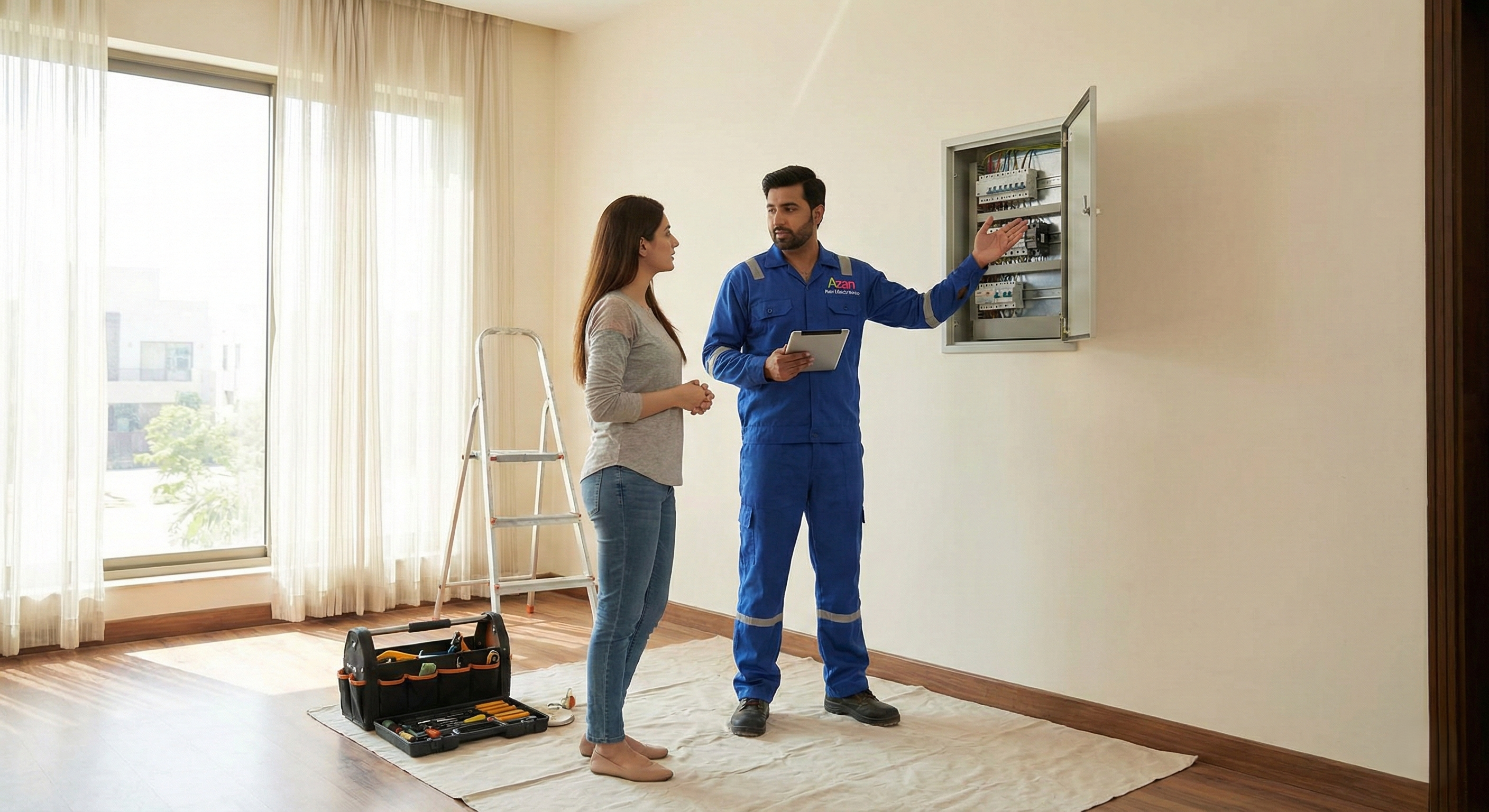 Trusted Home Electrician in Bahria Town Lahore Azan Paint Electric
